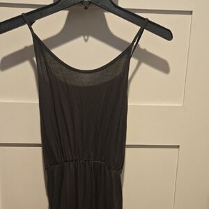 Divided Charcoal Maxi Dress